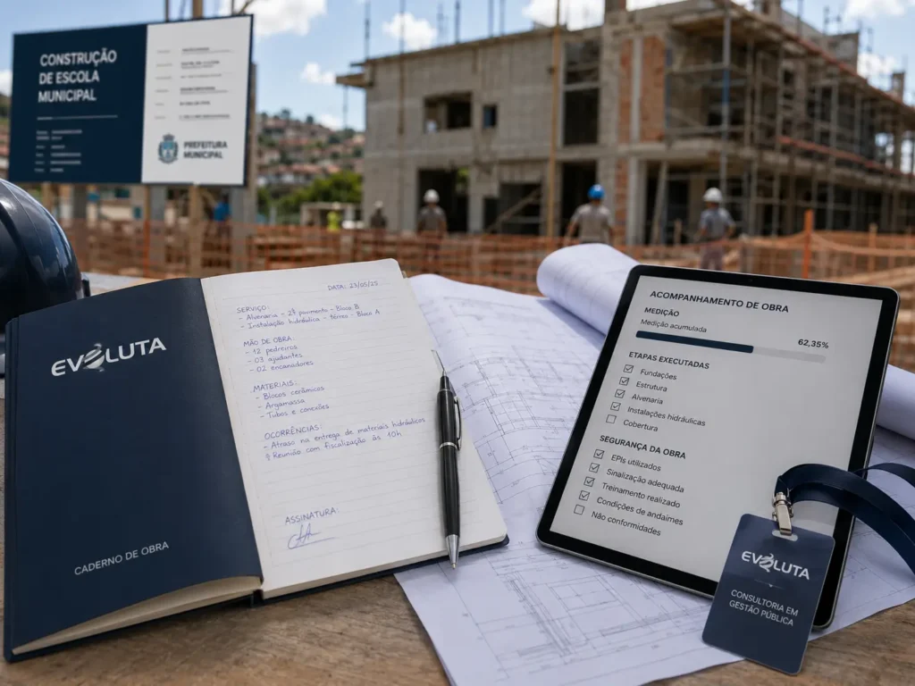 Painel de obras e acompanhamento físico-financeiro, rotina de um escritório de projetos municipal
